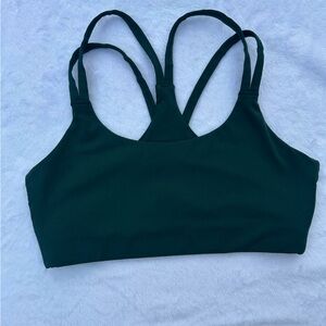 Fabletics Deep Green Sports Bra